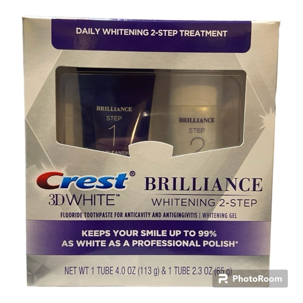 Crest 3DWhite Brilliance Daily 2 Step Whitening Treatment